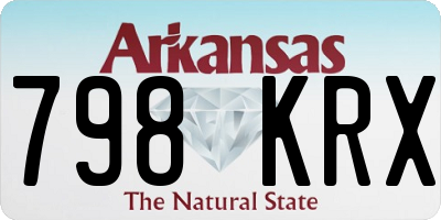 AR license plate 798KRX