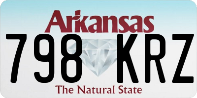 AR license plate 798KRZ