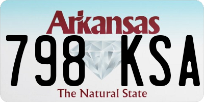 AR license plate 798KSA