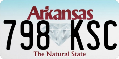 AR license plate 798KSC