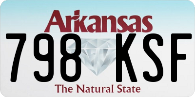 AR license plate 798KSF