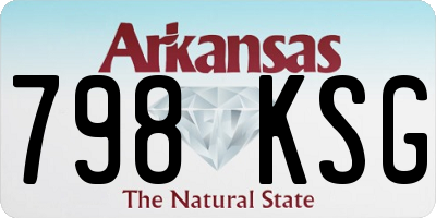AR license plate 798KSG
