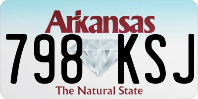 AR license plate 798KSJ