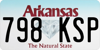 AR license plate 798KSP
