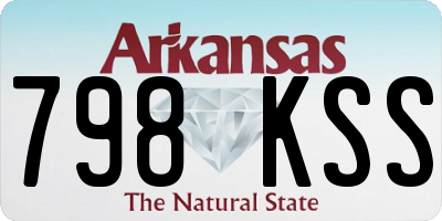 AR license plate 798KSS