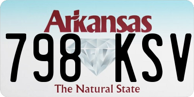 AR license plate 798KSV