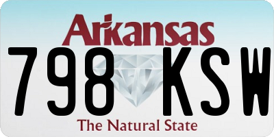 AR license plate 798KSW