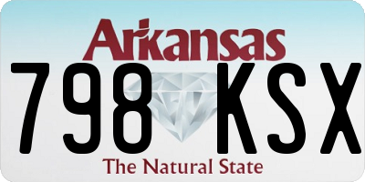 AR license plate 798KSX