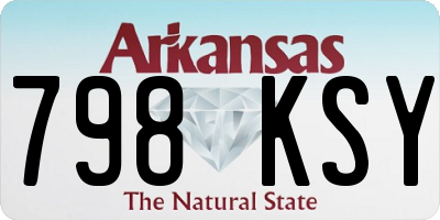 AR license plate 798KSY