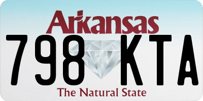 AR license plate 798KTA
