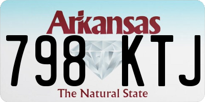 AR license plate 798KTJ