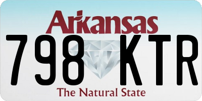 AR license plate 798KTR