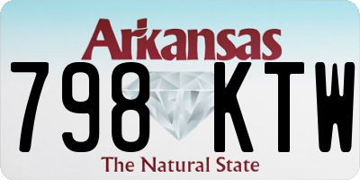 AR license plate 798KTW