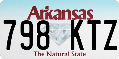 AR license plate 798KTZ