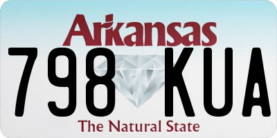 AR license plate 798KUA