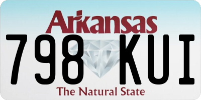 AR license plate 798KUI