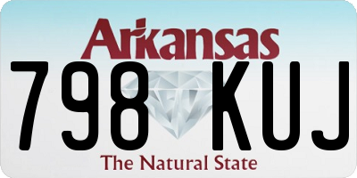 AR license plate 798KUJ