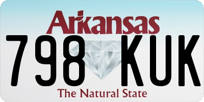 AR license plate 798KUK
