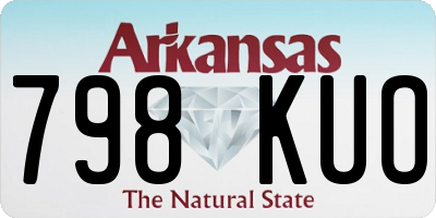 AR license plate 798KUO