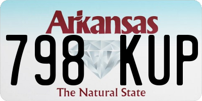 AR license plate 798KUP