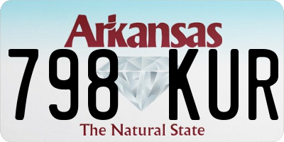 AR license plate 798KUR