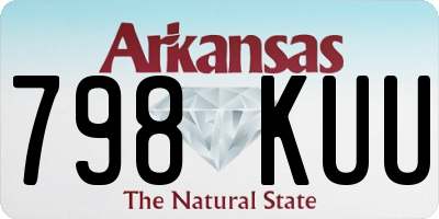 AR license plate 798KUU