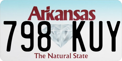AR license plate 798KUY
