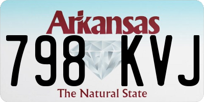 AR license plate 798KVJ