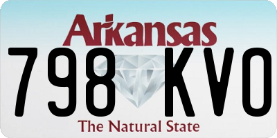AR license plate 798KVO