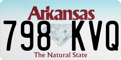 AR license plate 798KVQ
