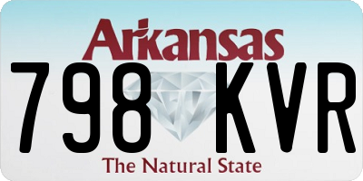AR license plate 798KVR