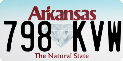 AR license plate 798KVW