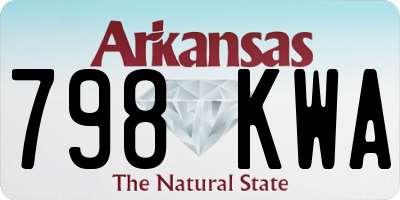 AR license plate 798KWA