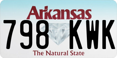 AR license plate 798KWK