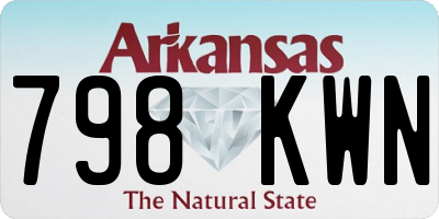AR license plate 798KWN