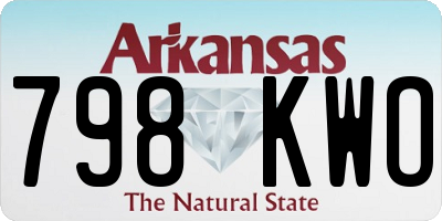 AR license plate 798KWO