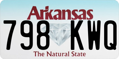 AR license plate 798KWQ