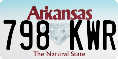 AR license plate 798KWR