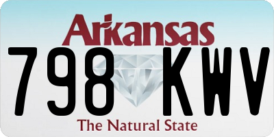 AR license plate 798KWV