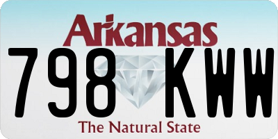 AR license plate 798KWW