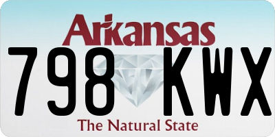 AR license plate 798KWX
