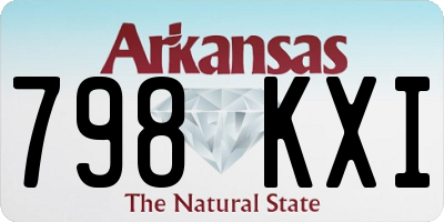 AR license plate 798KXI