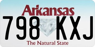 AR license plate 798KXJ
