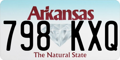 AR license plate 798KXQ