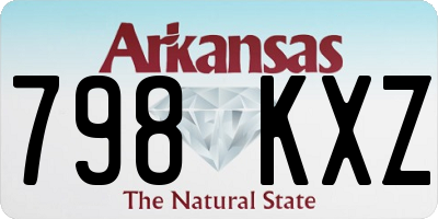 AR license plate 798KXZ
