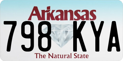AR license plate 798KYA