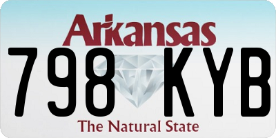 AR license plate 798KYB