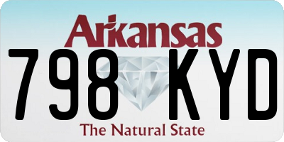 AR license plate 798KYD