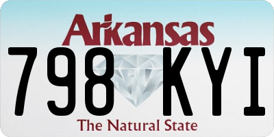AR license plate 798KYI