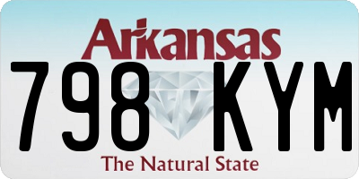 AR license plate 798KYM